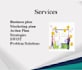 create a marketing plan, action plan, business plan