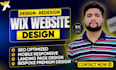 create wix website design and redesign wix online store