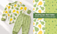 create baby and kids seamless pattern designs in vector