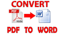 convert PDF into word and excel