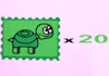 send 20 extremely happy little turtle stickers