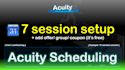 setup booking events in acuity with integration