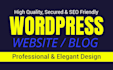 build responsive wordpress website design and blog