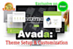 setup and customize your avada wordpress theme