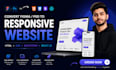 convert PSD, figma to HTML, CSS bootstrap responsive website, react js