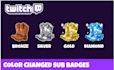 create color changed sub badge for twitch