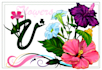 create hand drawn clean vector flowers