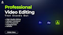 professionally edit your gameplay, travel vlogs, and podcast