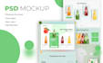 design your creative website layout editable in PSD