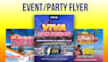 do social media flyer, party event flyer design