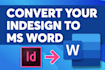 convert indesign to microsoft word