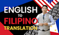 translate your english to accurate filipino language