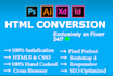 convert psd to html,bootstrap5 figma to html in 24 hours