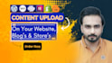 upload content on your website, blog, wordpress, shopify, woocommerce