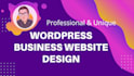 create responsive wordpress website design or business wordpress website