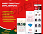 design, HTML responsive christmas email template