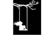 draw creative black and white silhouettes for you