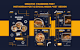 design creative facebook post, instagram post, cover