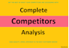 do SEO complete competitors analysis report