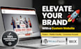 build a stunning wix or wordpress website