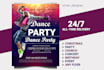 design a flyer poster, social media kit, event party club