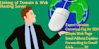 do domain and web hosting server linking and cloudfare setup