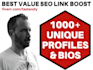 boost rankings w 1500 white hat profile links all unique genuine sites