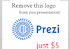 remove prezi logo and add your logo