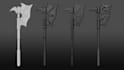 3d model props, objects or weapons