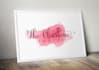 do beautiful feminine watercolor logo