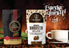 create a coffee bag, packaging box and label design with 3d mockup