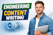 be technical content writer for engineering blog or article