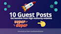 write and publish 10 guest posts high da with do follow link