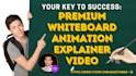 create premium HD quality whiteboard animation explainer video