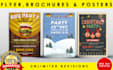 design creative, flyer, brochure, poster in 24 hours