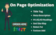 do professionally on page SEO optimizations