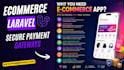 develop custom laravel ecommerce website with admin panel