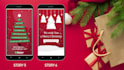 create a christmas or happy new year animated instagram story or post