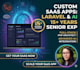 build a custom PHP laravel saas website with ai integration