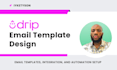 design beautiful, editable drip email template