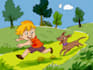 create a cute childrens book illustration