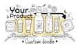 draw a custom doodle illustration of your product
