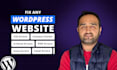 repair wordpress website and customize as per your need