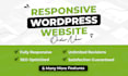 build a responsive wordpress website design or blog