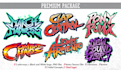 design fighting video game styled logo