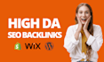 high authority SEO backlinks building