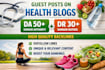 do guest post on health blogs