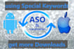 do aso, write game and app description, localize g7, g20 etc
