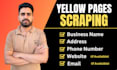 scrape yellow pages USA and extract business leads with emails