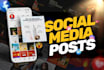 design attractive social media posts and ad creative